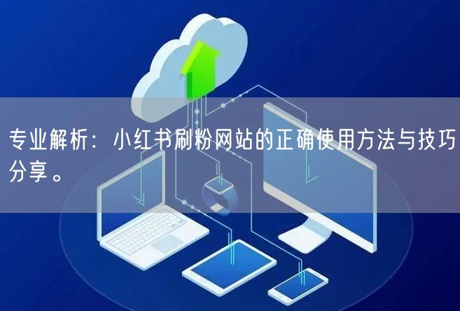 专业解析：小红书刷粉网站的正确使用方法与技巧分享。