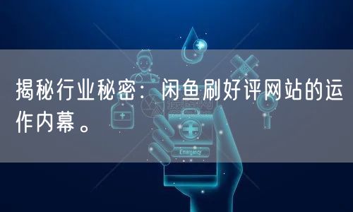 揭秘行业秘密：闲鱼刷好评网站的运作内幕。