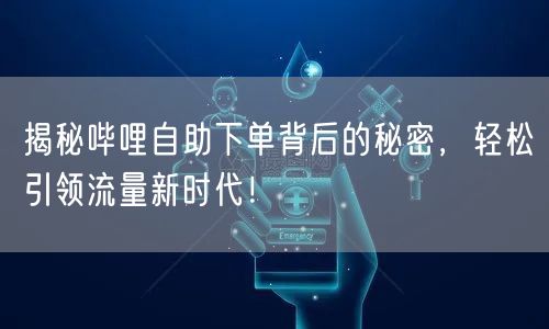 揭秘哔哩自助下单背后的秘密，轻松引领流量新时代！