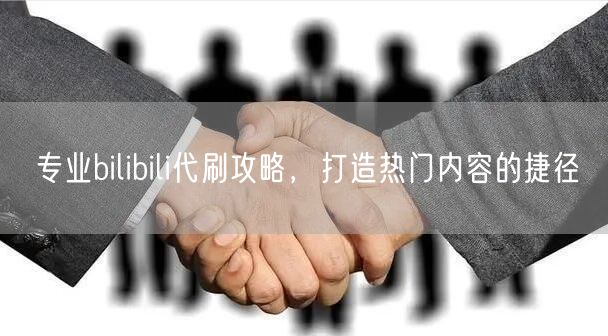 专业bilibili代刷攻略，打造热门内