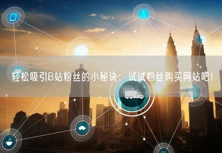 轻松吸引B站粉丝的小秘诀：试试粉丝购买网站吧！
