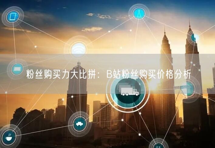 粉丝购买力大比拼：B站粉丝购买价格分析