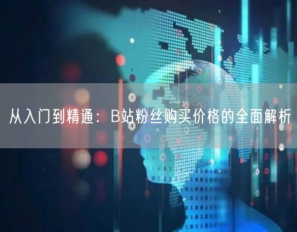 从入门到精通：B站粉丝购买价格的全面解析