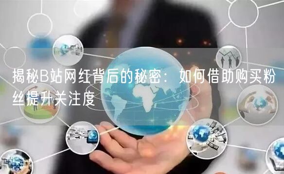 揭秘B站网红背后的秘密：如何借助购买粉丝提升关注度