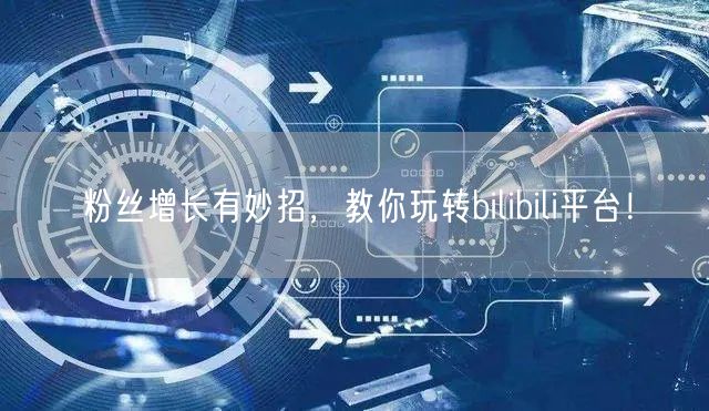 粉丝增长有妙招，教你玩转bilibili平台！