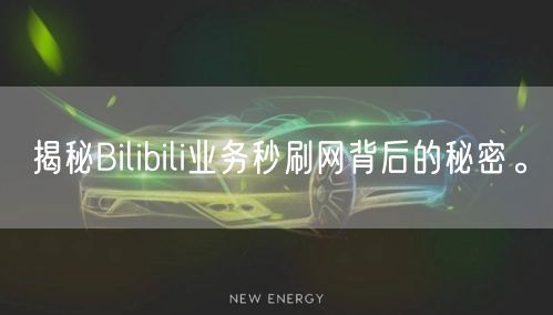 揭秘Bilibili业务秒刷网背后的秘密。