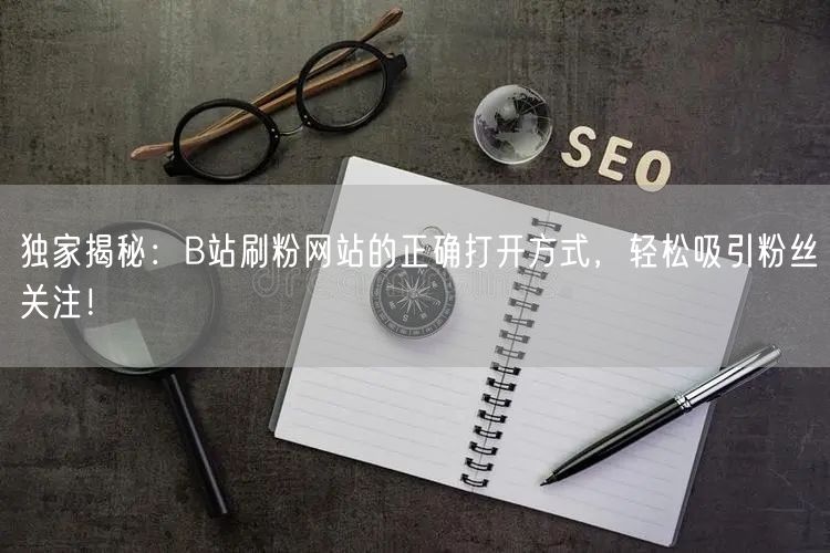 独家揭秘：B站刷粉网站的正确打开方式，轻松吸引粉丝关注！
