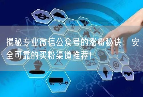 揭秘专业微信公众号的涨粉秘诀：安全可靠的买粉渠道推荐！
