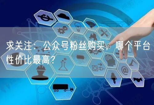 求关注：公众号粉丝购买，哪个平台性价比最高？